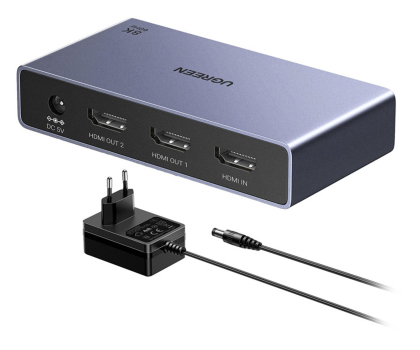 Kabel i złączka UGREEN Rozdzielacz HDMI CM694 1x2 8K 60Hz czarny